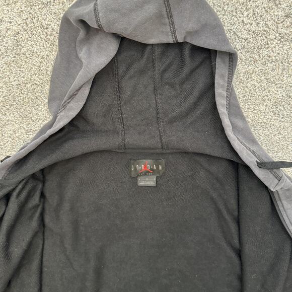 Jordan Hoodie Mens Medium Full Zip Dri-FIT Athletic Sweatshirt DC9737-010 - Picture 7 of 12